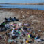 Plastic waste piles up along the bank of the San Gabriel River just a few hundred yards from the Pacific Ocean in Seal Beach, California, on Dec. 13, 2022. Credit: Mark Rightmire/MediaNews Group/Orange County Register via Getty Images