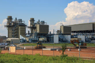A view of the Wolf Hollow II power plant, owned by Constellation Energy, in Granbury, Texas. Credit: Keaton Peters/Inside Climate News
