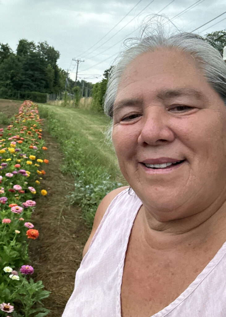 Vegetable farmer Hana Newcomb has worked at Potomac since 1980. Credit: Courtesy of Hana Newcomb